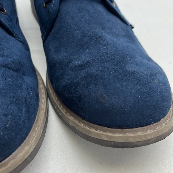 Old Navy Blue Faux Suede Lace Up Casual Chukka Boot Men’s Size 10 - Picture 3 of 10